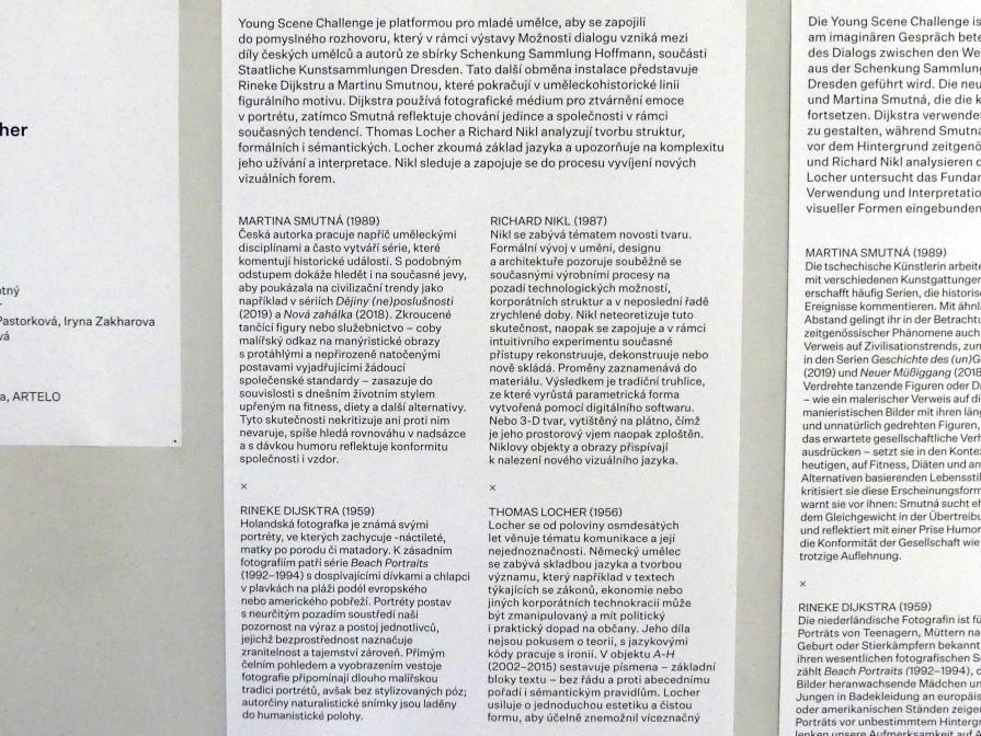 Prag, Nationalgalerie im Salm-Palast, Ausstellung "Möglichkeiten des Dialogs" vom 02.12.2018-01.12.2019, Young Scene Challenge, Bild 3/8