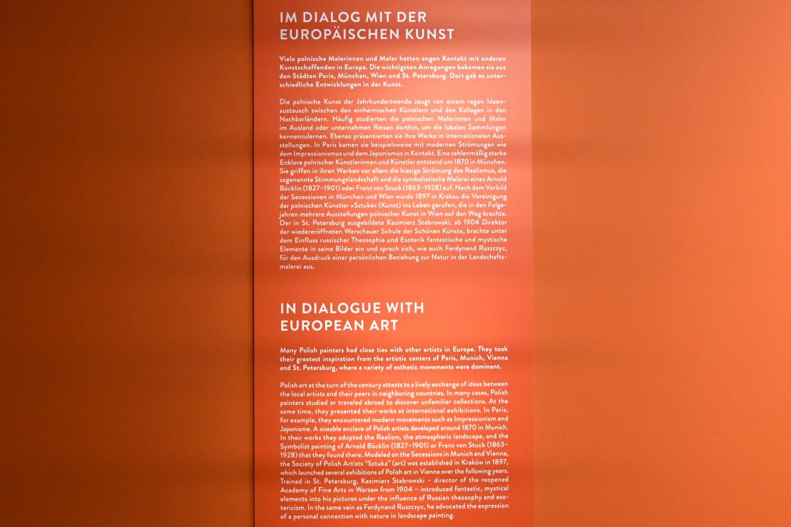 München, Kunsthalle, Ausstellung "Polnischer Symbolismus um 1900" vom 25.03.-07.08.2022, Saal 3 - Im Dialog mit der Europäischen Kunst, Bild 3/3
