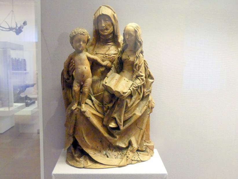 Tilman Riemenschneider (1487–1523), Anna Selbdritt, Großostheim, Pfarrkirche St. Peter und Paul, jetzt Würzburg, Museum für Franken (ehem. Mainfränkisches Museum), Riemenschneider-Saal, um 1500