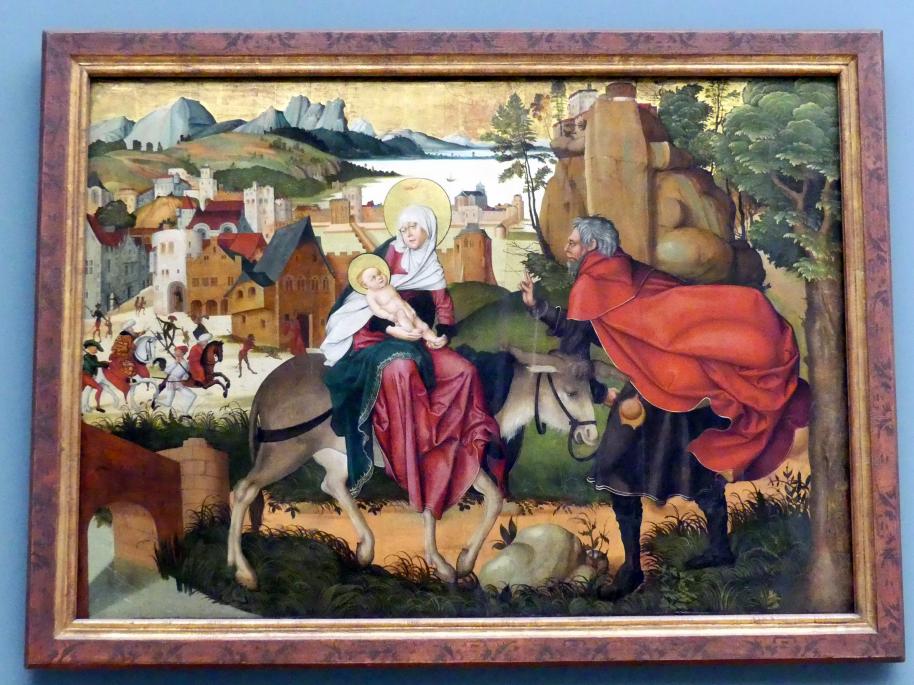 Jörg Breu der Ältere (1501–1534), Flucht nach Ägypten, Schönbühel-Aggsbach, Kartause Aggsbach, jetzt Nürnberg, Germanisches Nationalmuseum, Saal 113, 1501