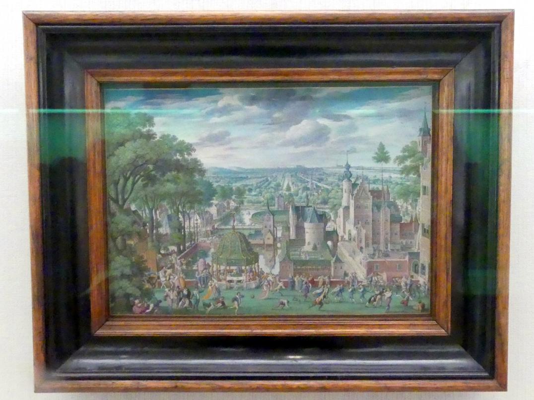 Hans Bol (1583–1589), Parklandschaft mit Schloss, Berlin, Gemäldegalerie ("Berliner Wunder"), Kabinett 34, 1589