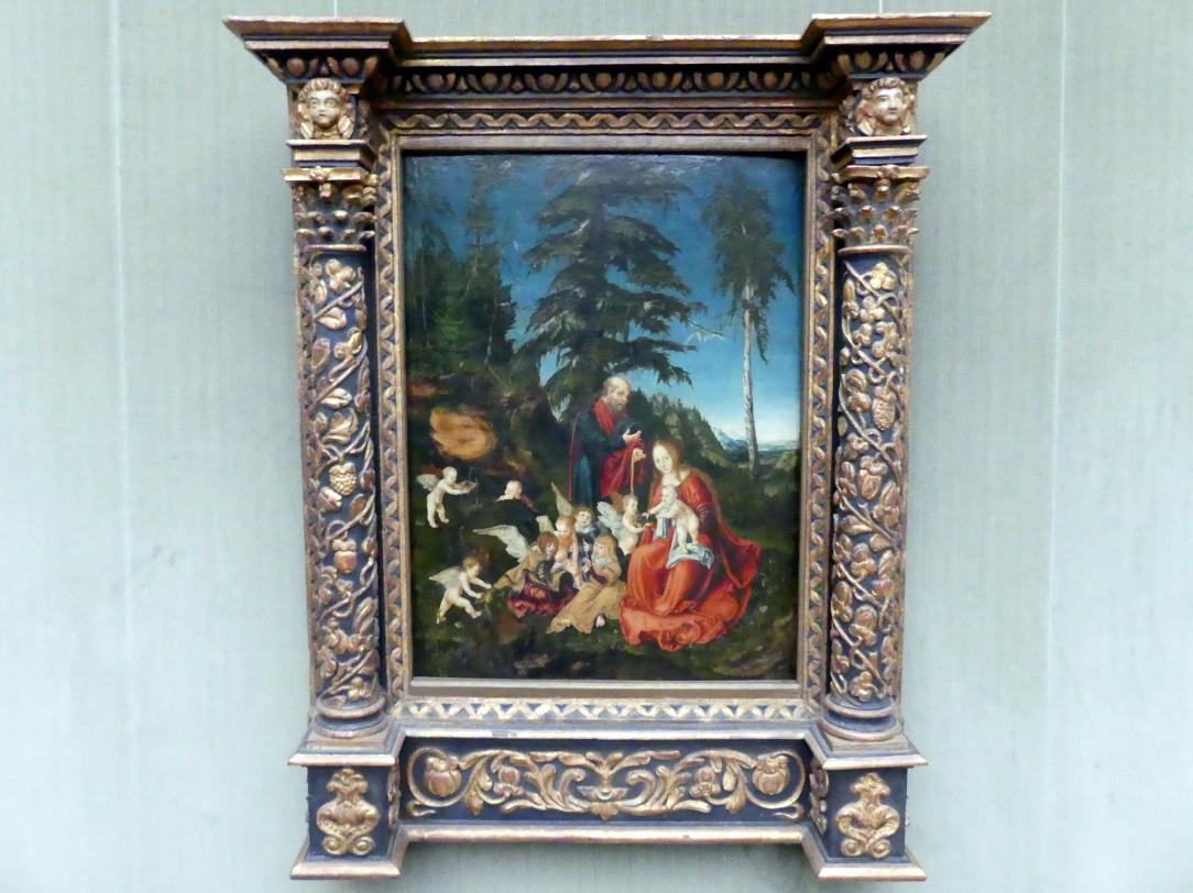 Lucas Cranach der Ältere (1502–1550), Die Ruhe auf der Flucht nach Ägypten, Berlin, Gemäldegalerie ("Berliner Wunder"), Kabinett 3, 1504