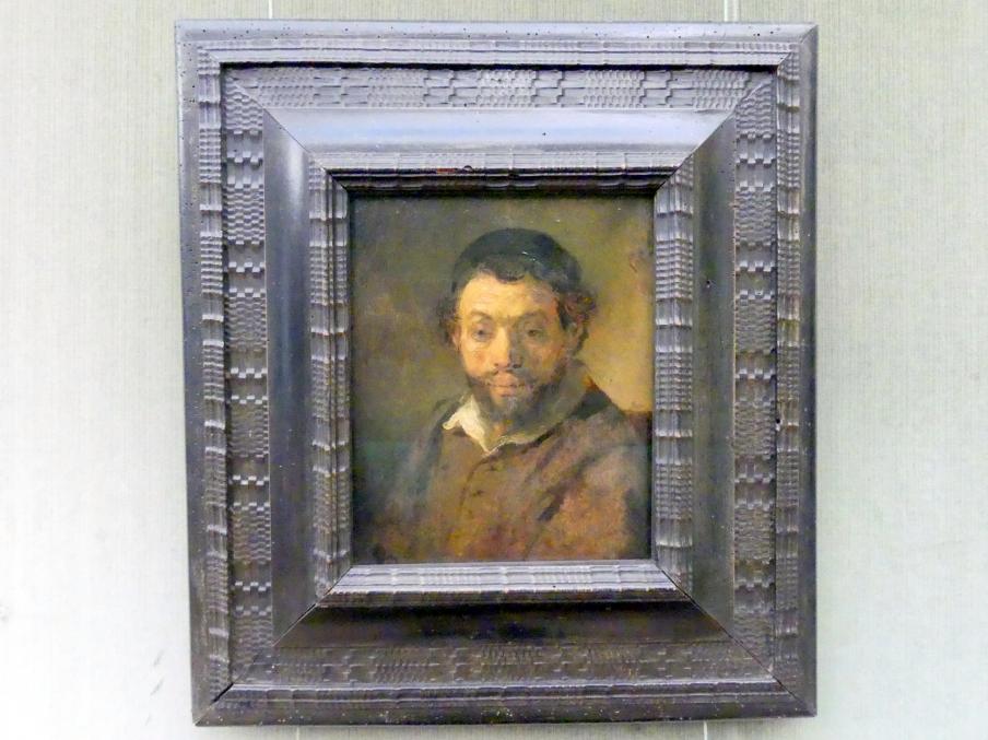 Rembrandt (Rembrandt Harmenszoon van Rijn) (1627–1669), Bildstudie eines jungen Juden, Berlin, Gemäldegalerie ("Berliner Wunder"), Kabinett 16, nach 1657