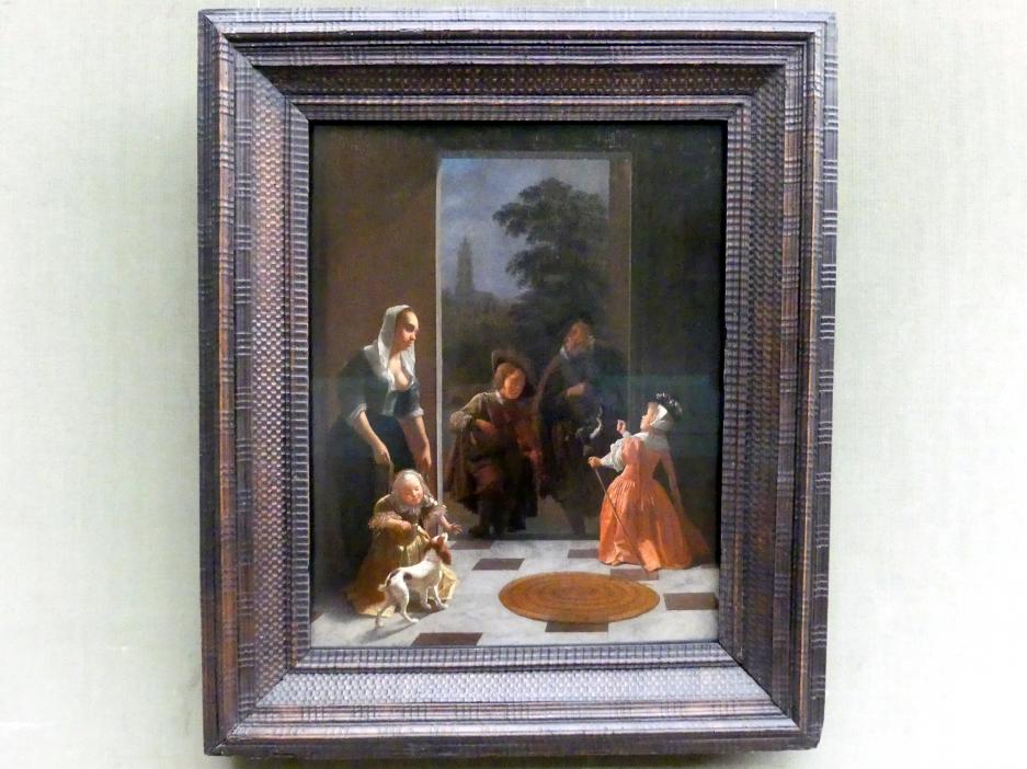 Jacob Lucasz Ochtervelt (1657–1673), Bettelmusikanten, Berlin, Gemäldegalerie ("Berliner Wunder"), Kabinett 18, Undatiert