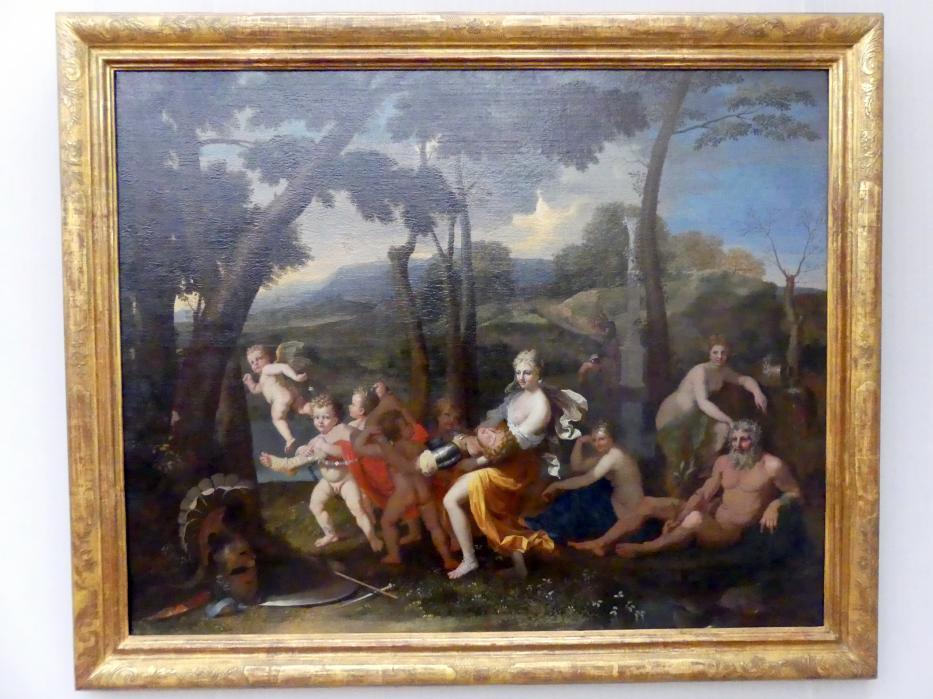 Nicolas Poussin (1624–1663), Armida entführt den eingeschläferten Rinaldo, Berlin, Gemäldegalerie ("Berliner Wunder"), Kabinett 25, um 1637