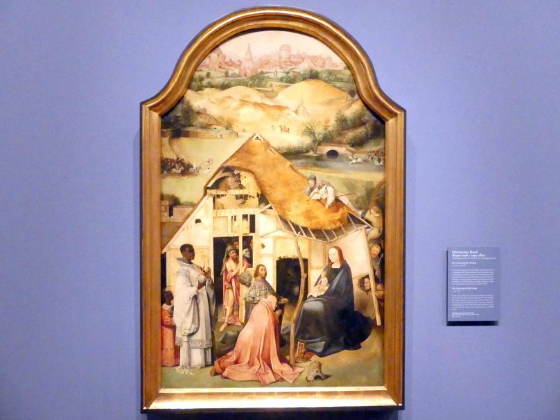 Hieronymus Bosch (Kopie) (1540–1550), Die Anbetung der Könige, Berlin, Gemäldegalerie ("Berliner Wunder"), Wandelhalle, um 1550