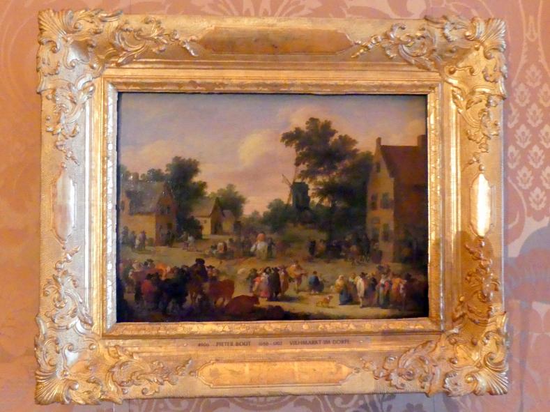 Pieter Bout (1685), Viehmarkt im Dorfe, Schleißheim, Staatsgalerie im Neuen Schloss, Niederländisches Malerei-Kabinett im Paradeappartement des Kurfürsten, Undatiert