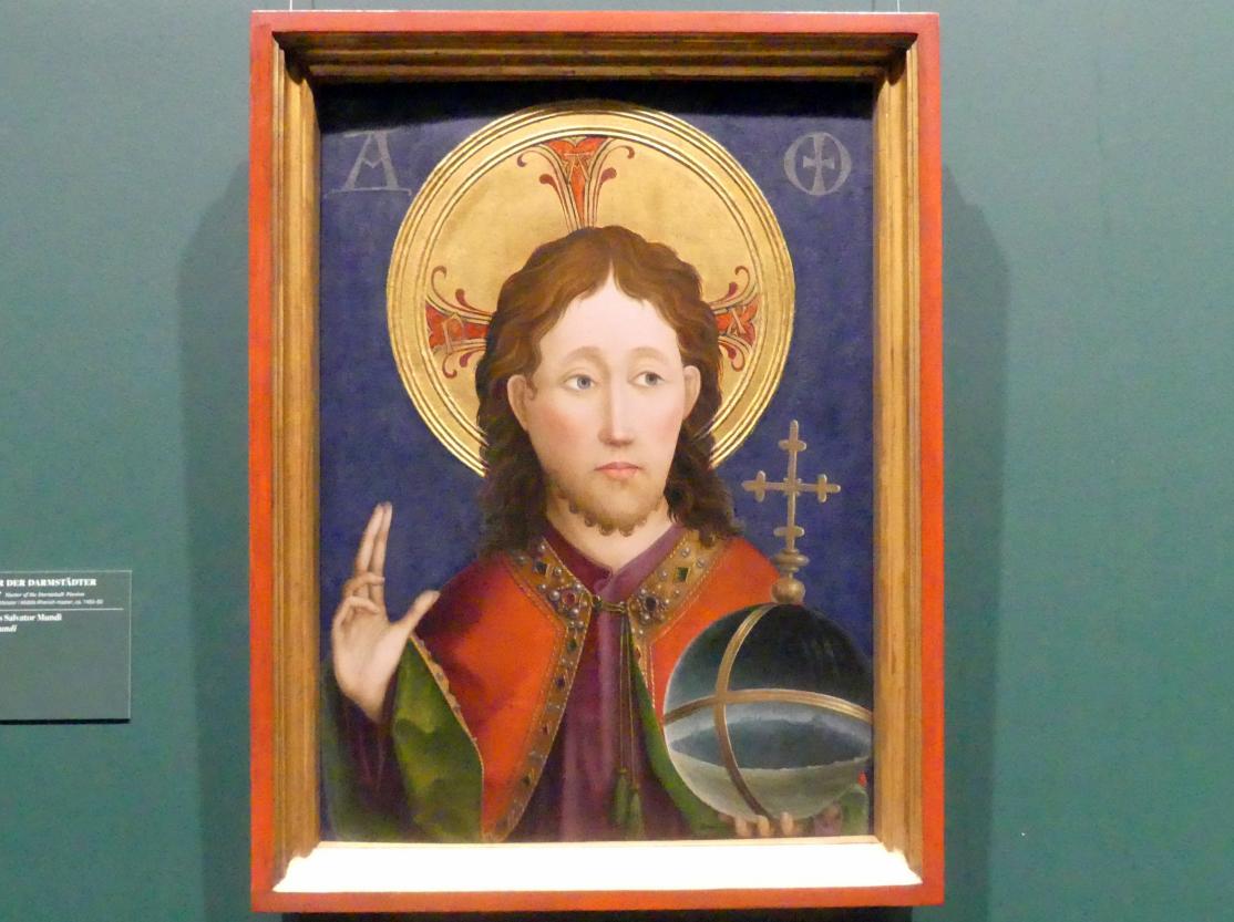 Meister der Darmstädter Passion (1435–1460), Christus als Salvator Mundi, Frankfurt am Main, Städel Museum, 2. Obergeschoss, Saal 3, um 1460