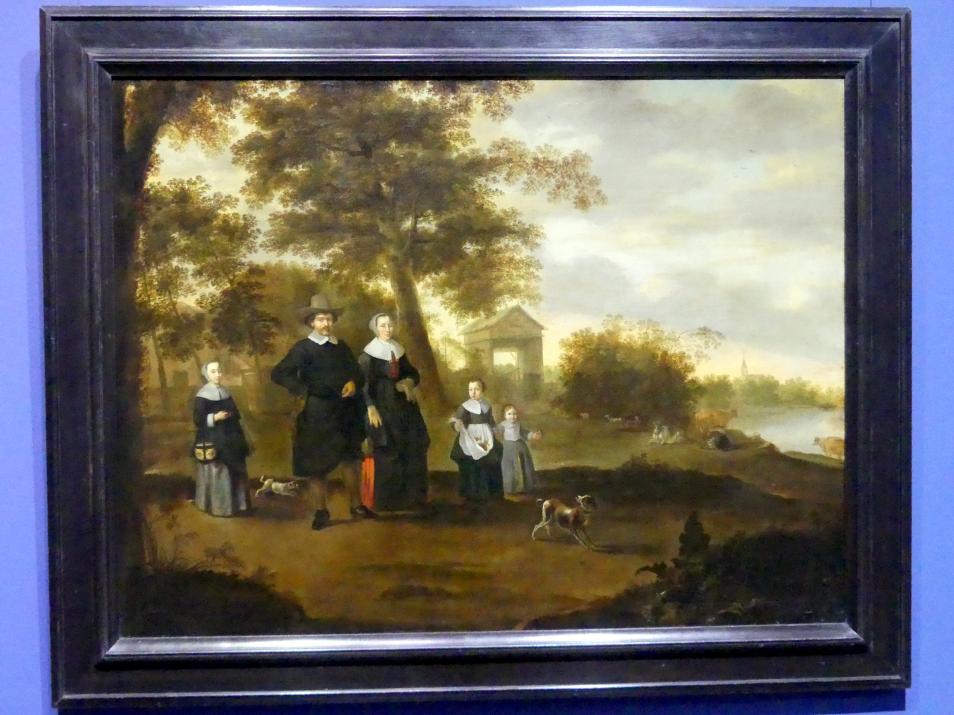 Jacob Muller (1652), Die Familie des Predigers Reinier Halma in Langerak an der Lek, Frankfurt am Main, Städel Museum, 2. Obergeschoss, Saal 9, 1652