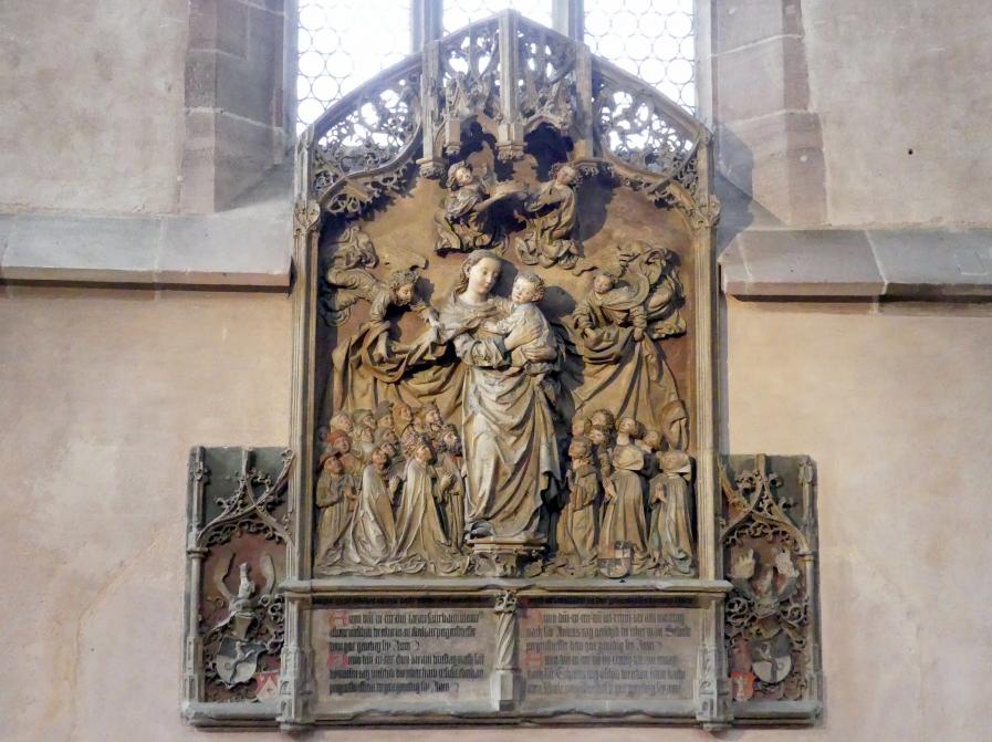 Adam Kraft (1488–1507), Peringsdörffersches Sandstein-Epitaph, Nürnberg, ehem. Augustinerkloster, jetzt Nürnberg, Stadtpfarrkirche Zu Unserer lieben Frau (Frauenkirche), um 1498
