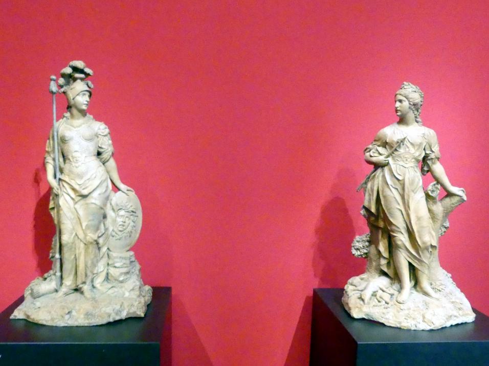 Fidelis Sporer (1762–1780), Minerva und Diana, Frankfurt am Main, Liebieghaus Skulpturensammlung, Rokoko, um 1780