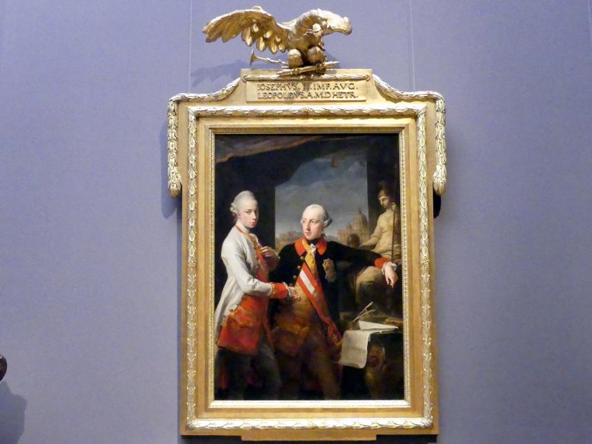 Pompeo Girolamo Batoni (1732–1785), Kaiser Joseph II. und Großherzog Pietro Leopoldo von Toskana, Wien, Kunsthistorisches Museum, Saal VII, 1769