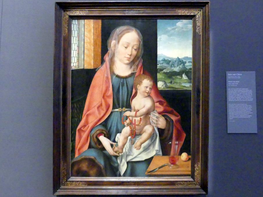 Joos van Cleve (Joos van der Beke) (1507–1538), Maria mit Kind, Wien, Kunsthistorisches Museum, Kabinett 15, um 1530