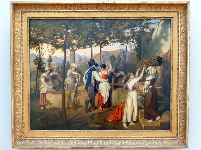 Michael Neher (1826–1828), Die Frauen am Brunnen von Olevano, Schweinfurt, Museum Georg Schäfer, Saal 17, 1826