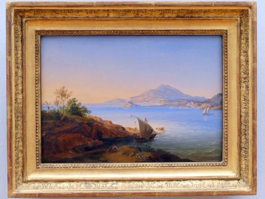 Carl Rottmann (1823–1849), Golf von Bajae, Schweinfurt, Museum Georg Schäfer, Saal 11, um 1831, Bild 1/2