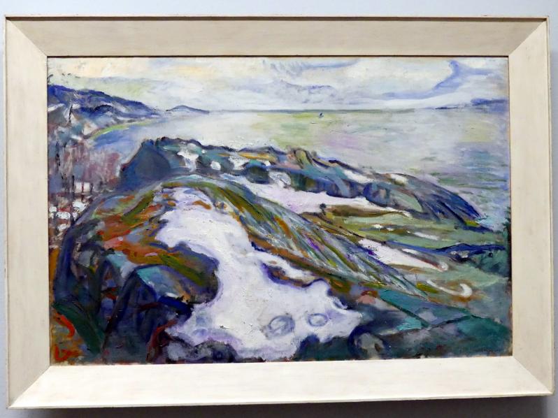 Edvard Munch (1888–1925), Winterlandschaft, Wien, Albertina, Sammlung Batliner, Saal 3, 1915