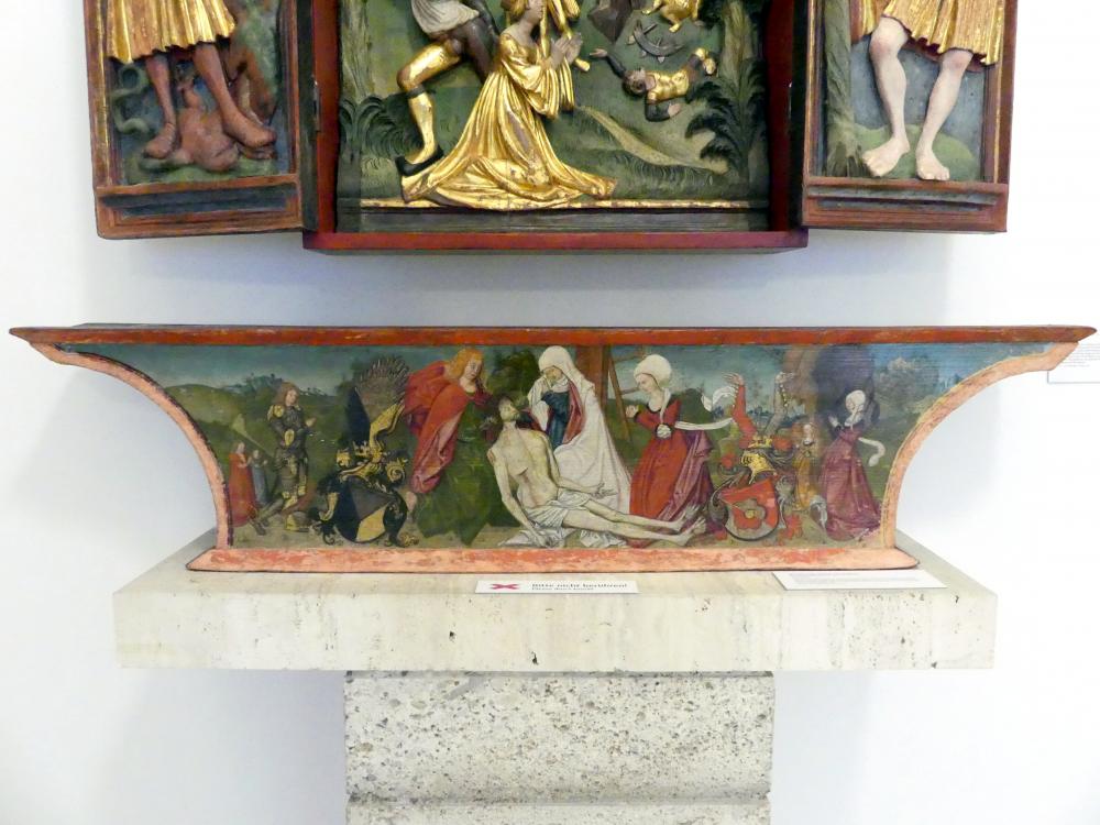 Beweinung Christi mit Stiftern, Linz, Oberösterreichisches Landesmuseum, Die Kunst der Donauschule, 1510–1517