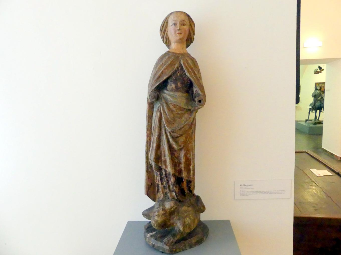 Hl. Margarethe, Linz, Oberösterreichisches Landesmuseum, Blüte der Spätgotik, um 1380, Bild 1/3