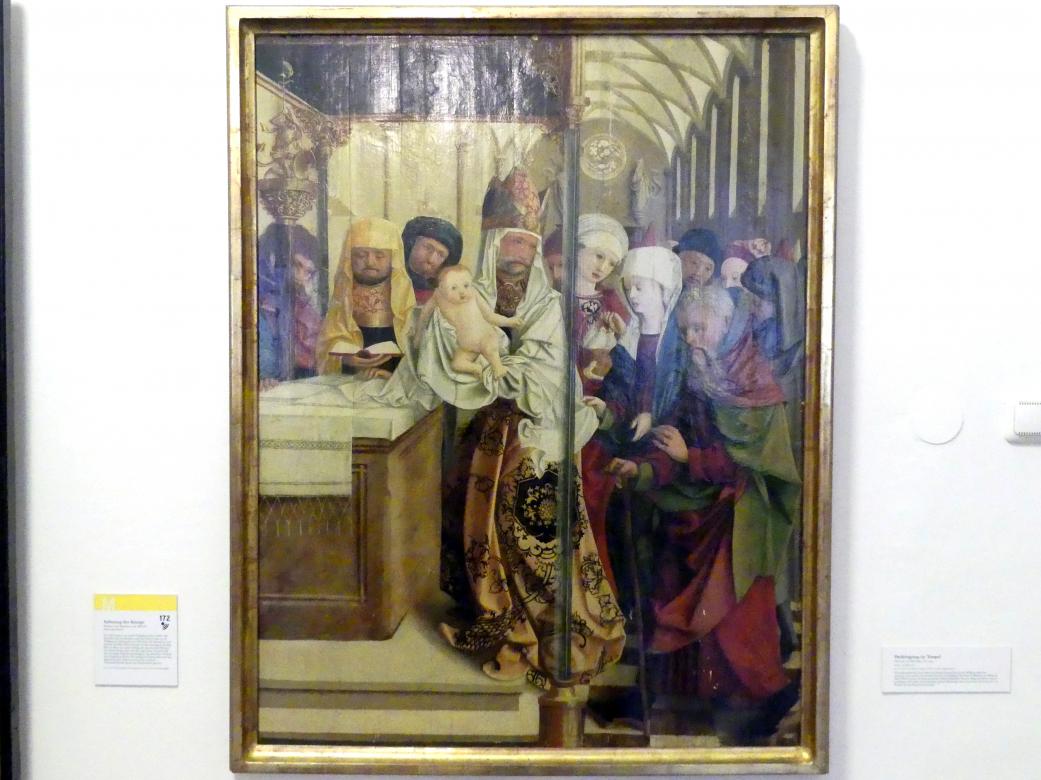 Meister von Mondsee (1495–1498), Darbringung im Tempel, Linz, Oberösterreichisches Landesmuseum, Blüte der Spätgotik, vor 1499