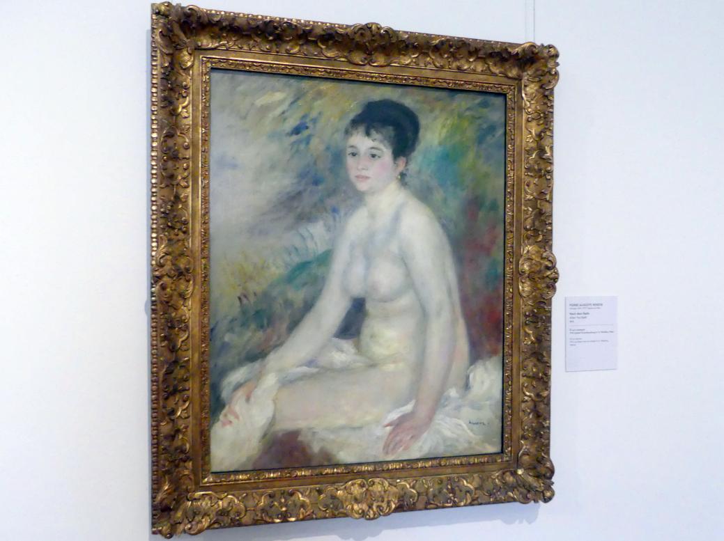 Auguste Renoir (Pierre-Auguste Renoir) (1866–1918), Nach dem Bade, Wien, Museum Oberes Belvedere, Saal 18, 1876