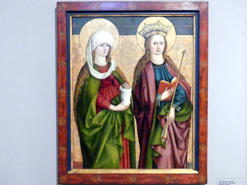 Bartholomäus Zeitblom (1485–1511), Die Heiligen Maria Magdalena und Ursula, Schwäbisch Hall, Johanniterkirche, Alte Meister in der Sammlung Würth, um 1490