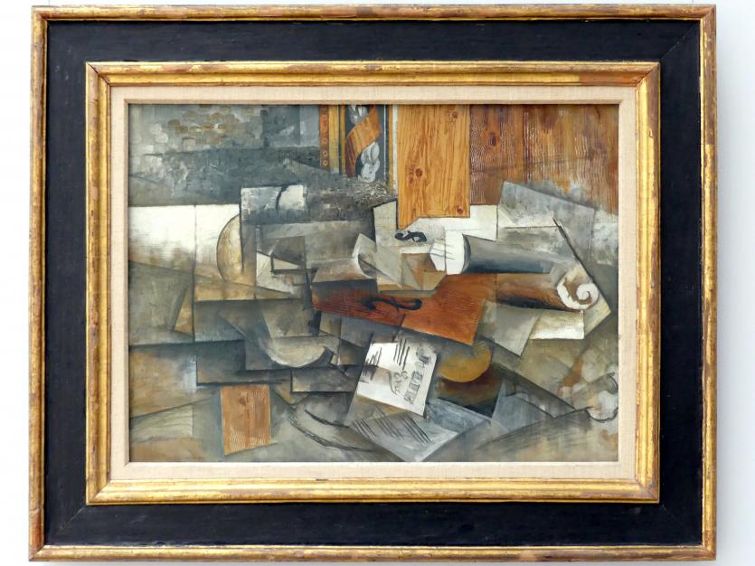 Pablo Picasso (1897–1972), Violine - Jolie Eva, Stuttgart, Staatsgalerie, Internationale Malerei und Skulptur 3, 1912