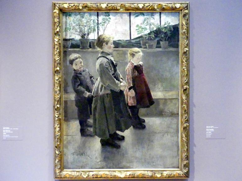 Fritz von Uhde (1882–1910), Drei Modelle, Stuttgart, Staatsgalerie, Europäische Malerei und Skulptur 3, um 1884