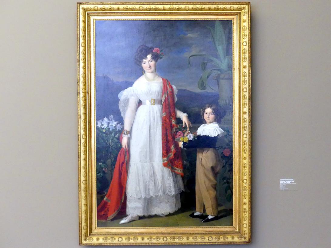 Ferdinand Georg Waldmüller (1819–1864), Franziska Winiwarter mit ihrem Sohn Georg, Stuttgart, Staatsgalerie, Europäische Malerei und Skulptur 6, 1829, Bild 1/2