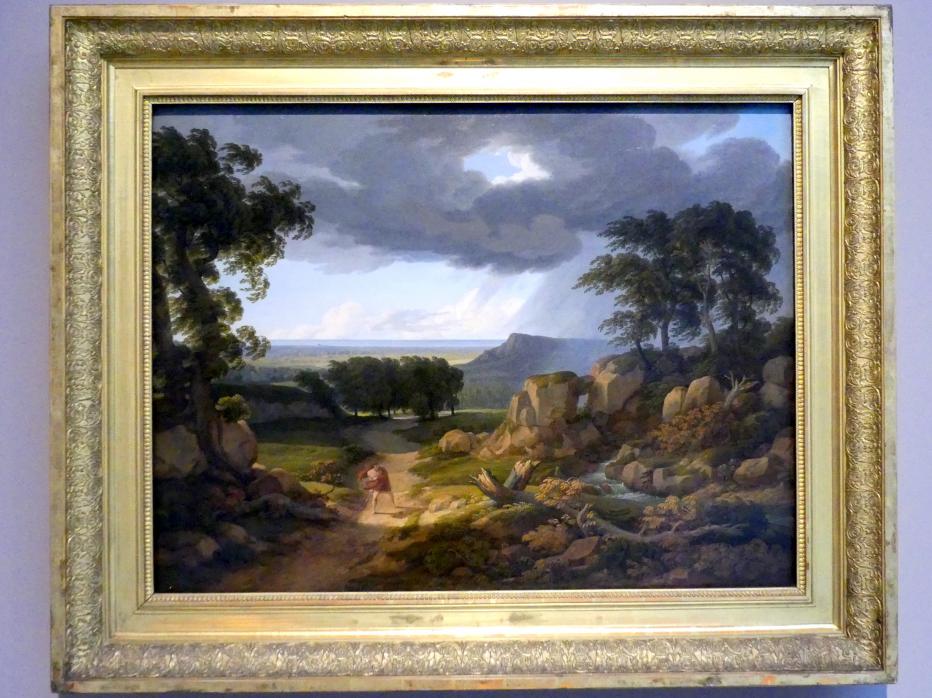 Johann Christian Reinhart (1785–1846), Wanderers Sturmlied, Stuttgart, Staatsgalerie, Europäische Malerei und Skulptur 9, 1832