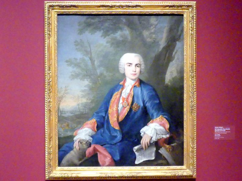 Jacopo Amigoni (1723–1752), Der Sopranist Carlo Broschi, genannt Il Farinelli, Stuttgart, Staatsgalerie, Italienische Malerei 2, um 1752