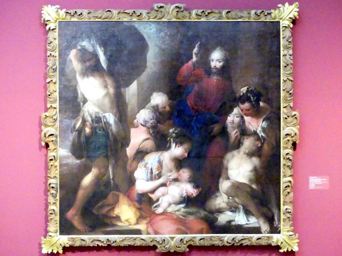 Andrea Celesti (1700), Christus heilt einen Kranken am Teich Bethesda, Stuttgart, Staatsgalerie, Italienische Malerei 4, um 1700