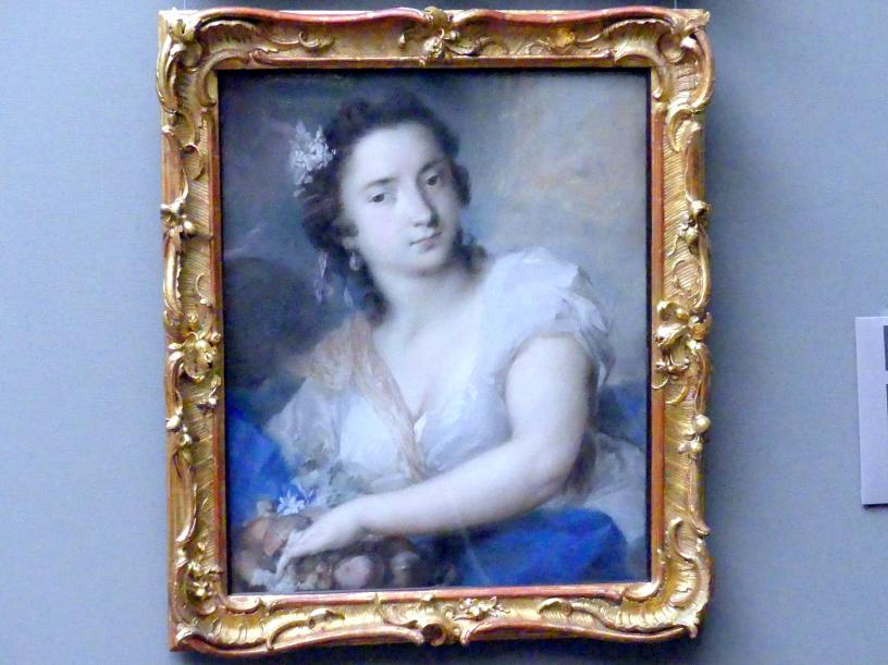 Rosalba Carriera (1712–1746), Die Erde, Dresden, Gemäldegalerie Alte Meister, 2. OG: Pastelle, 1744
