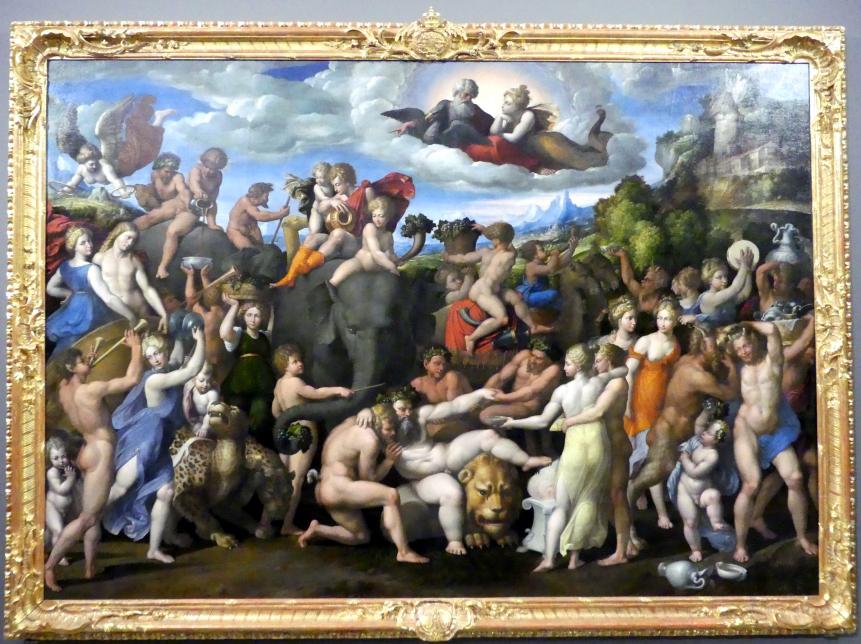 Benvenuto Tisi Garofalo (1509–1540), Der Triumph des Bacchus, Dresden, Gemäldegalerie Alte Meister, EG: Ferrareser Malerei, 1540
