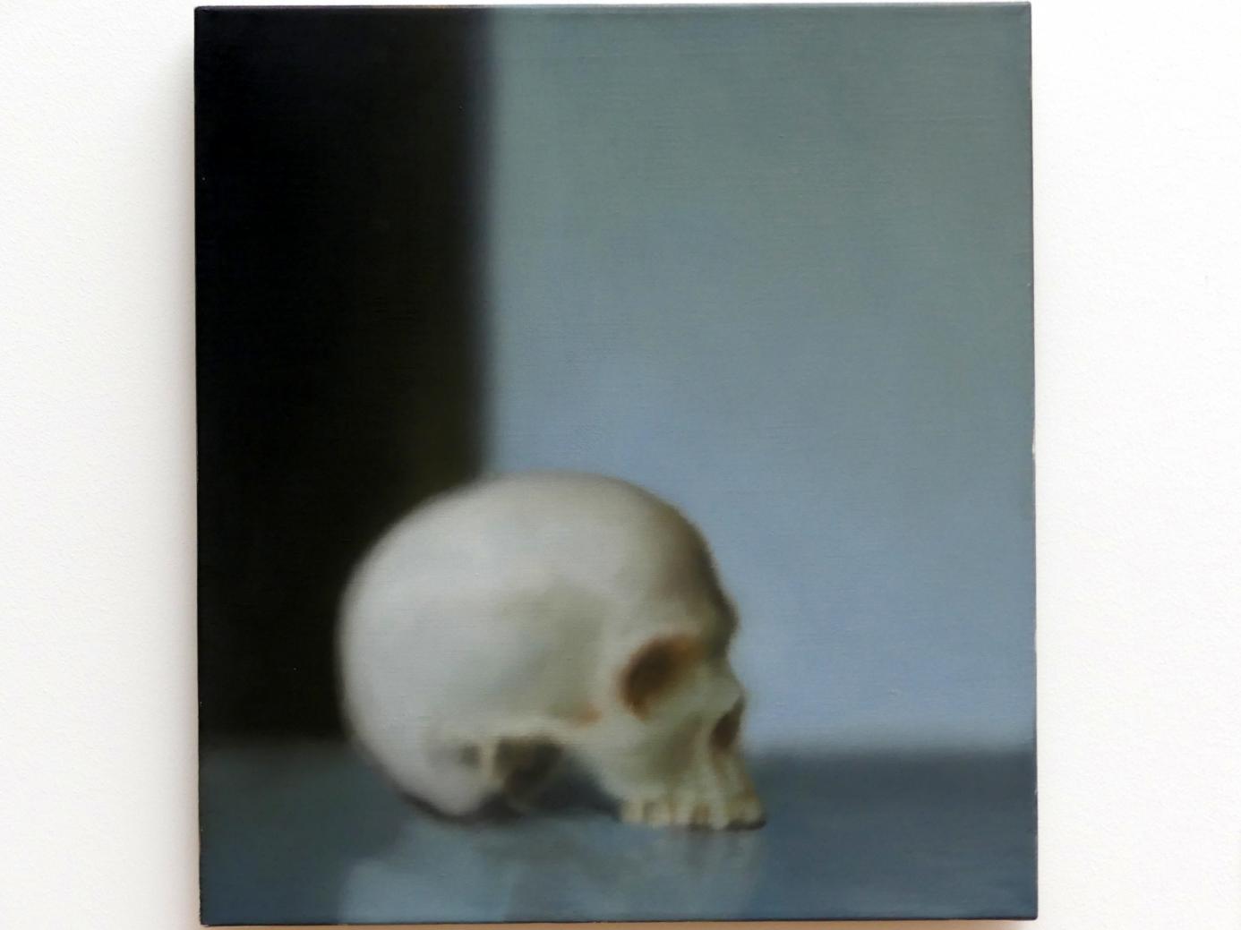 Gerhard Richter (1963–2020), Schädel (548-1), Dresden, Albertinum, Galerie Neue Meister, 2. Obergeschoss, Saal 20, 1983, Bild 1/2