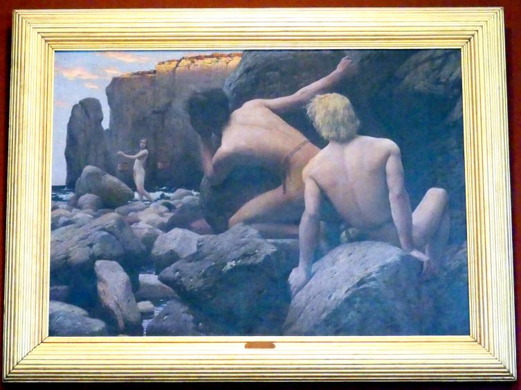 Hans Unger (1893–1897), Hirten am Meer, Dresden, Albertinum, Galerie Neue Meister, 1. Obergeschoss, Klingersaal, 1893