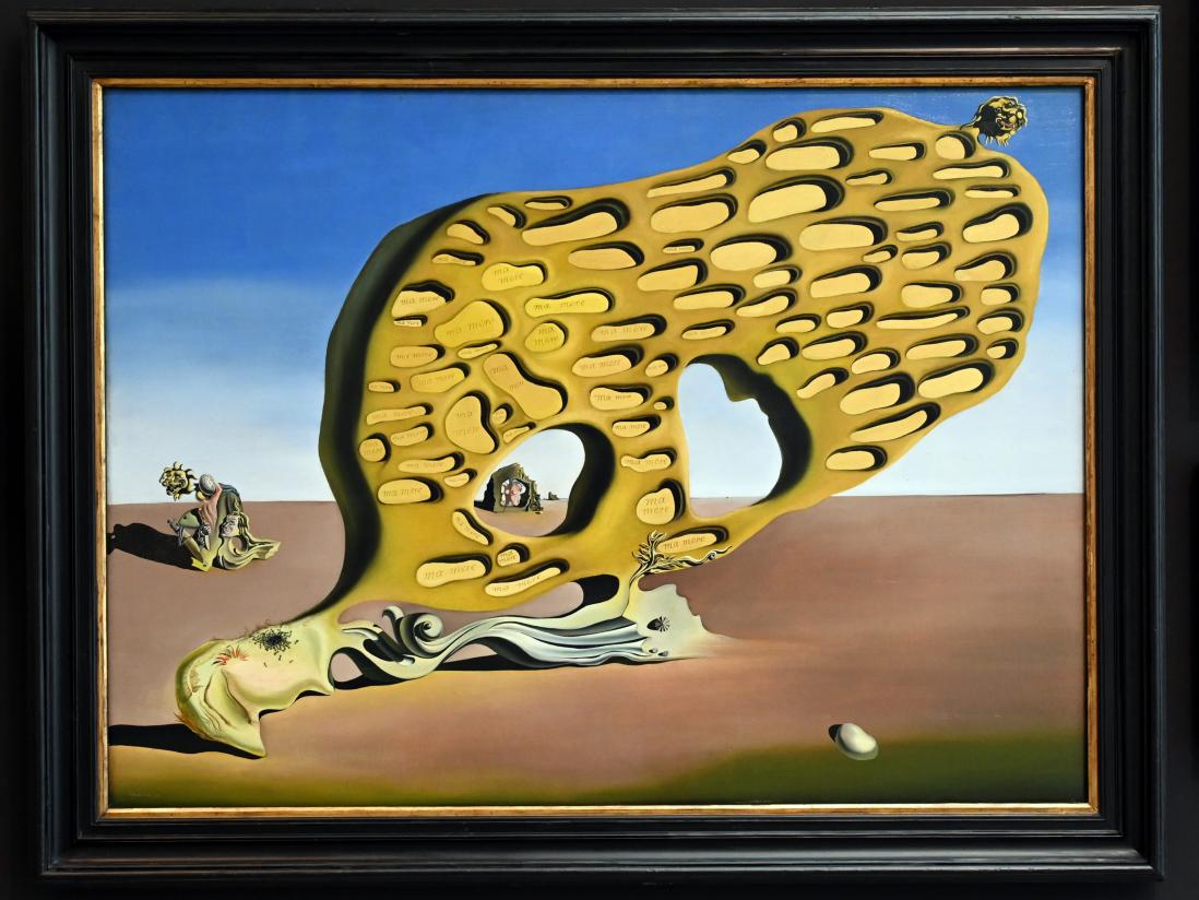 Salvador Dalí (1924–1965), L'énigme du desir - Das Rätsel der Begierde, München, Pinakothek der Moderne, Gang im Westflügel, 1929
