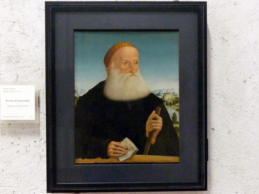Bildnis des Franz Kolb, Verona, Museo di Castelvecchio, Saal 12, 1. Hälfte 15. Jhd.