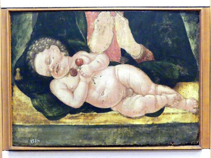 Andrea da Murano (Andrea di Giovanni) (Undatiert), Fragment einer Maria mit Kind, Verona, Museo di Castelvecchio, Saal 15, Undatiert
