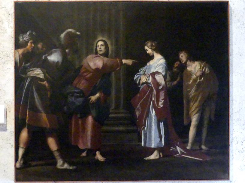 Giovanni Antonio Galli (Lo Spadarino) (1612–1630), Christus und die Ehebrecherin, Verona, Museo di Castelvecchio, Saal 25, Undatiert