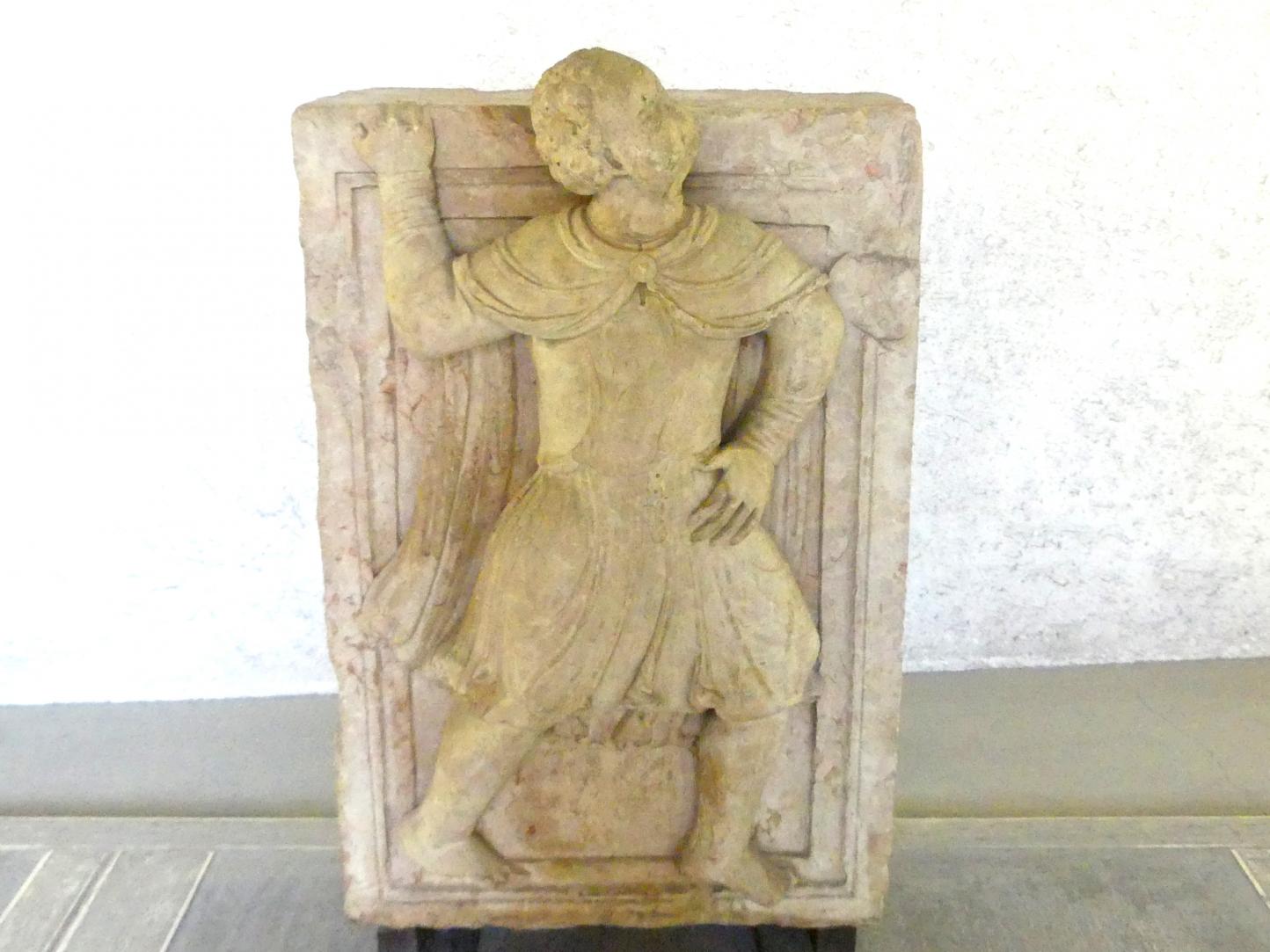 Männliche Figur, Verona, Museo di Castelvecchio, Saal 1, 13. Jhd.