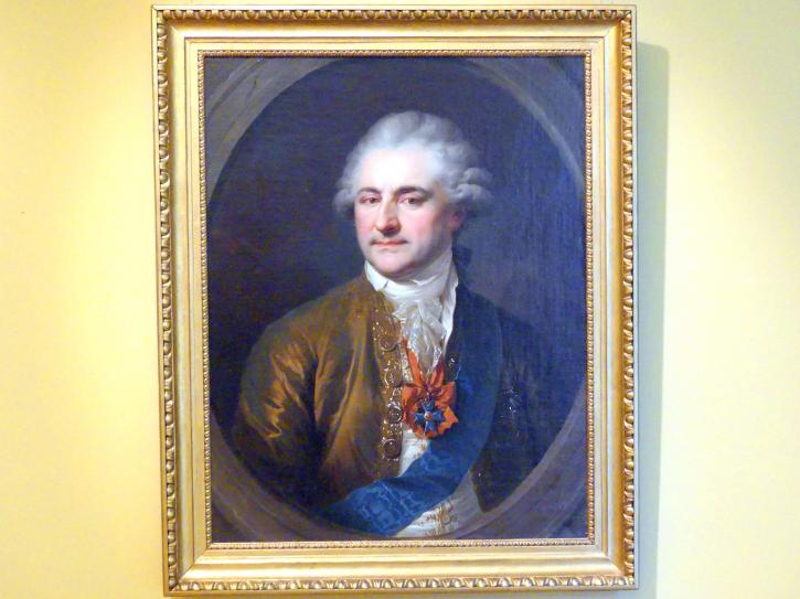 Johann Baptist Lampi der Ältere (1780–1809), Porträt des Königs Stanislaus II. August Poniatowski (1732-1798), Breslau, Nationalmuseum, 2. OG, polnische Kunst 17.-19. Jhd., Saal 1, um 1790