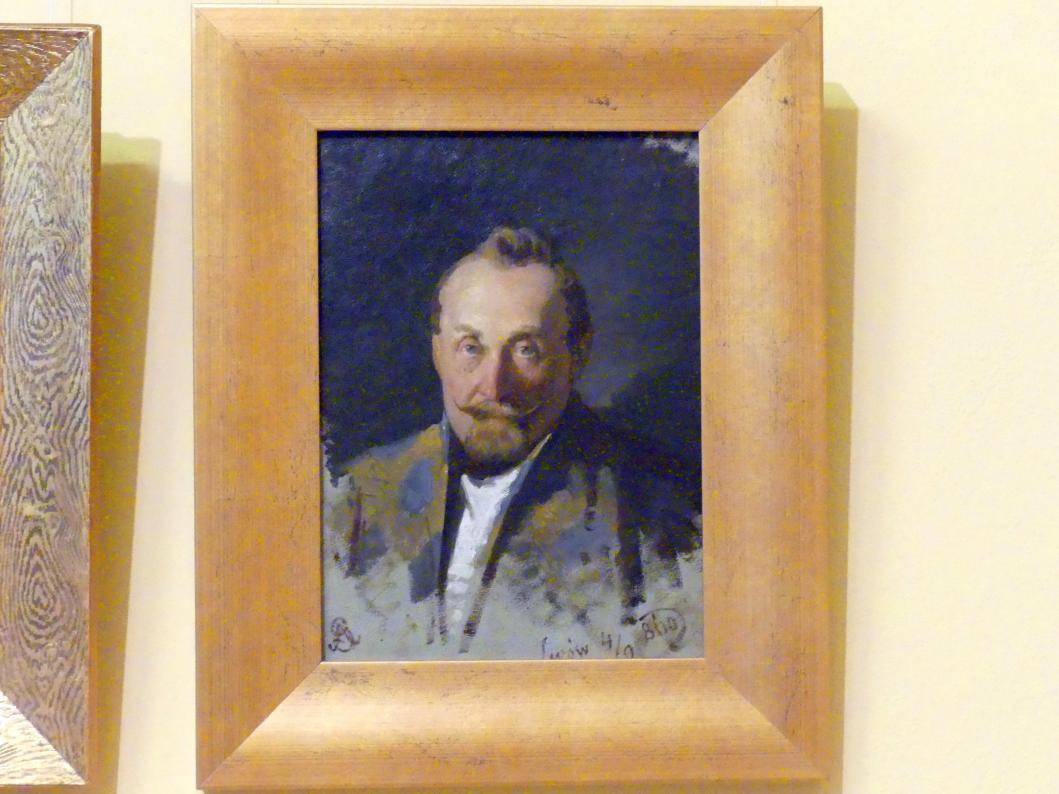 Artur Grottger (1858–1866), Porträt eines Mannes, Breslau, Nationalmuseum, 2. OG, polnische Kunst 17.-19. Jhd., Saal 4, 1860