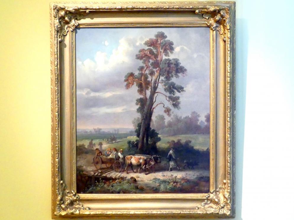 Franciszek Kostrzewski (1870), Rückkehr vom Jahrmarkt, Breslau, Nationalmuseum, 1. OG, schlesische Kunst 17.-19. Jhd., Saal 3, 1870