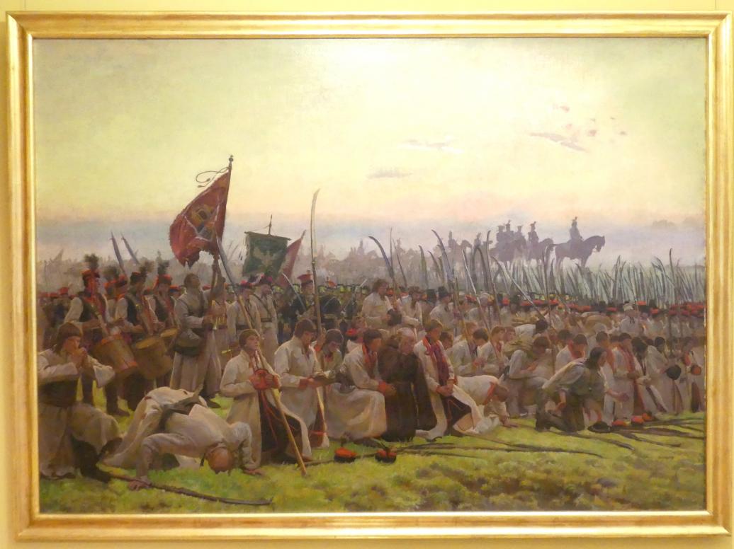 Józef Chełmoński (1875–1906), Die Schlacht von Racławice, Breslau, Nationalmuseum, 1. OG, schlesische Kunst 17.-19. Jhd., Saal 3, 1906