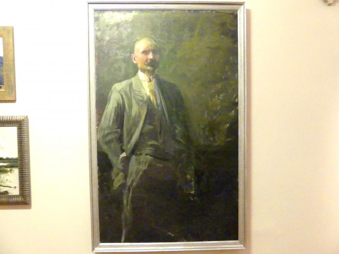 Leon Wyczółkowski (1891–1910), Selbstporträt, Breslau, Nationalmuseum, 1. OG, schlesische Kunst 17.-19. Jhd., Saal 7, um 1900