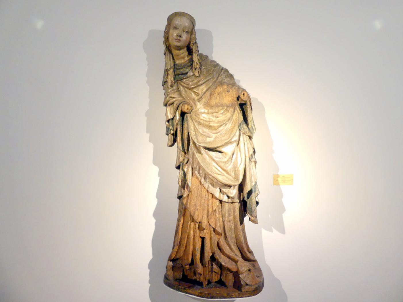 Jungfrau Maria, Breslau, ehem. Klarissenkloster, jetzt Breslau, Nationalmuseum, 1. OG, schlesische Kunst 14.-16. Jhd., Korridor, um 1420