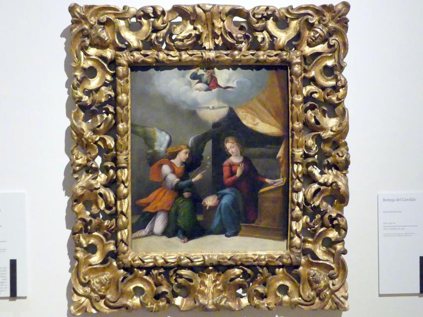 Benvenuto Tisi Garofalo (Werkstatt) (1525–1527), Mariä Verkündigung, Modena, Galleria Estense, Saal 14, um 1520–1530