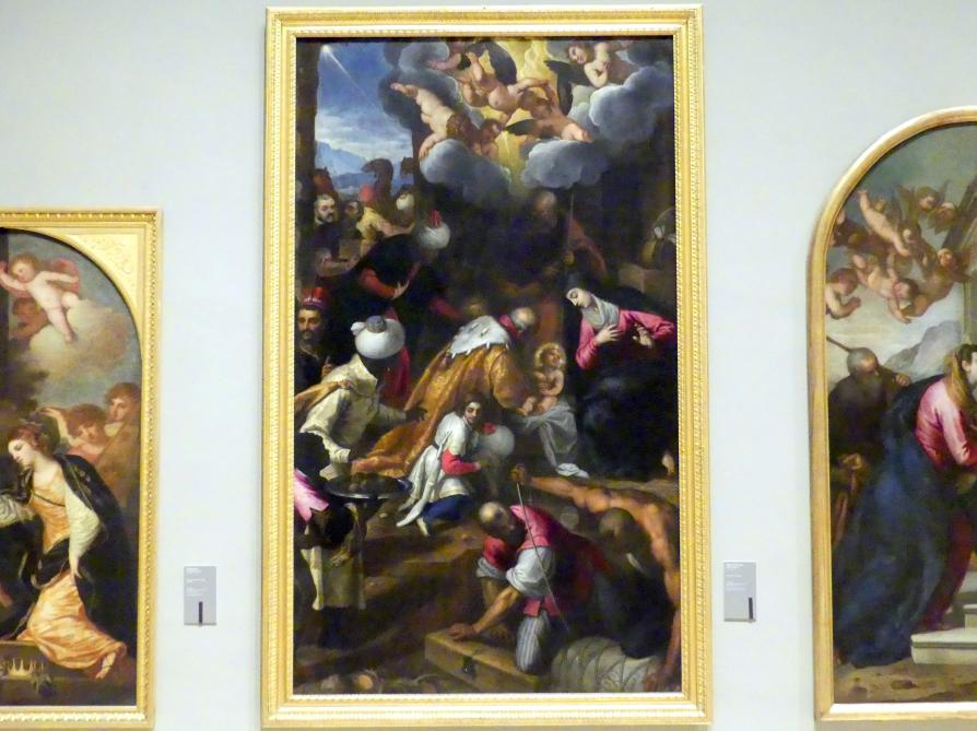 Jacopo Palma der Jüngere (Palma il Giovane / Giacomo Negretti) (1597–1620), Anbetung der Könige, Reggio Emilia, basilica della Madonna della Ghiara, jetzt Modena, Galleria Estense, Saal 17, 1606–1608