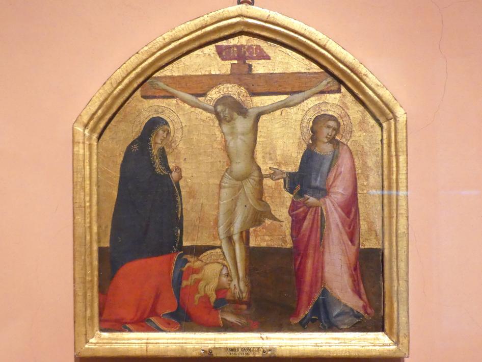 Agnolo Gaddi (1388–1394), Kreuzigung, Madrid, Museo Thyssen-Bornemisza, Saal 1, italienische Renaissance, um 1390