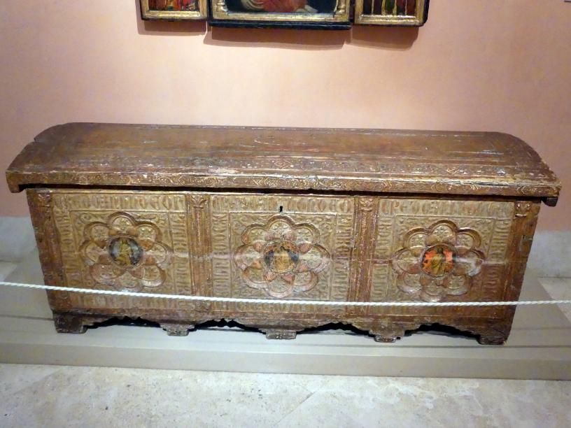 Truhe, Madrid, Museo Thyssen-Bornemisza, Saal 1, italienische Renaissance, um 1411–1412